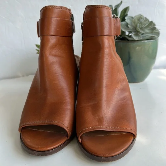 Frye Danica Harness Boot, Brown Smooth Vintage Leather, Sz 10 M - Picture 5 of 16